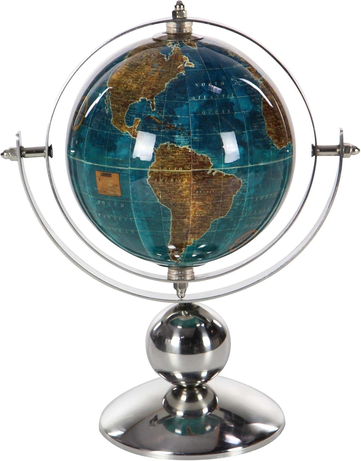 imageBenzara Metal Planter Upgrade The Decor Appeal of Short SpacesSilverBlueBrown