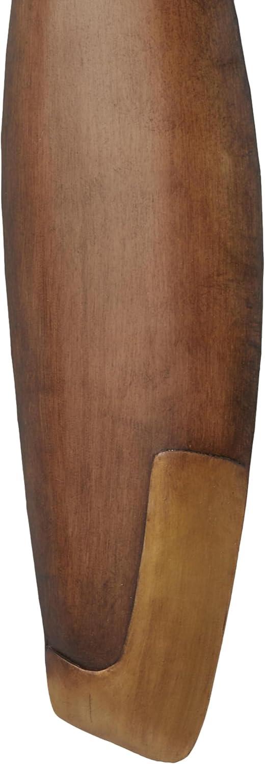 imageDeco 79 Metal Airplane Propeller Home Wall Decor 2 Blade Wall Sculpture with Aviation Detailing Wall Art 5quot x 2quot x 48quot Brown