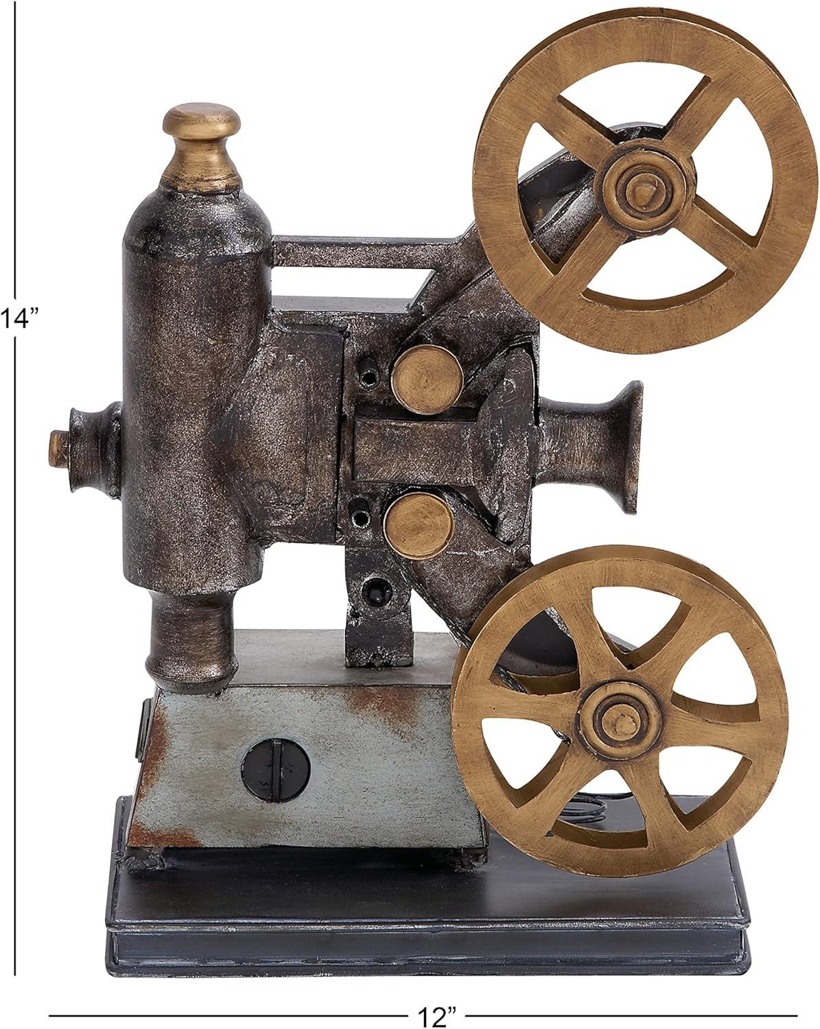 imageDeco 79 Metal Film Decorative Sculpture Camera Home Decor Statue Accent Figurine 11quot x 5quot x 15quot Black