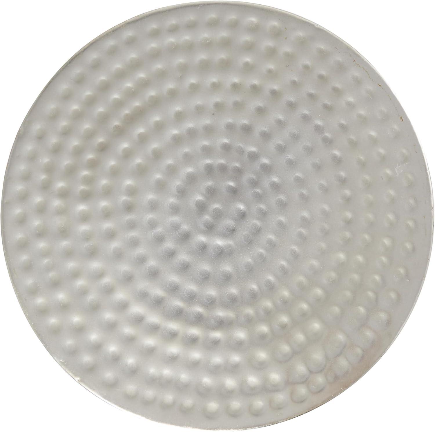 imageDeco 79 Metal Side End Accent Table Hammered End Table with Hourglass Shape Side Table 14quot x 14quot x 18quot SilverSilver