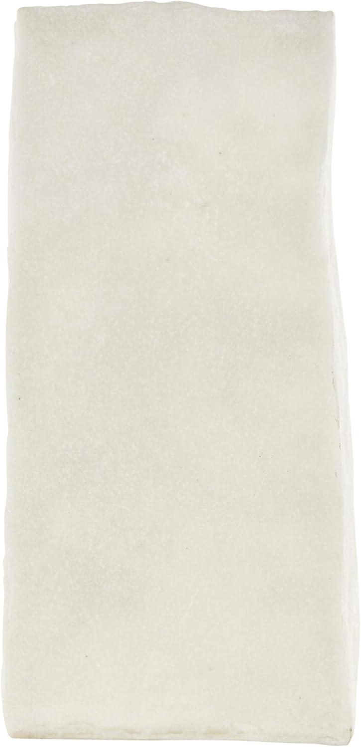 imageDeco 79 Polystone Decorative Vase Leaf Centerpiece Vase Flower Vase for Home Decoration 10quot x 6quot x 18quot WhiteWhite