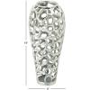 imageDeco 79 Aluminum Metal Decorative Vase Cutout Coral Centerpiece Vase Vase for Home Decoration 8quot x 8quot x 19quot Silver8L x 8W x 19H