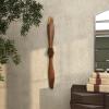 imageDeco 79 Metal Airplane Propeller Home Wall Decor 2 Blade Wall Sculpture with Aviation Detailing Wall Art 5quot x 2quot x 48quot Brown