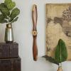 imageDeco 79 Metal Airplane Propeller Home Wall Decor 2 Blade Wall Sculpture with Aviation Detailing Wall Art 5quot x 2quot x 48quot Brown