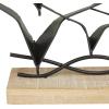 imageDeco 79 Metal Bird Decorative Sculpture Home Decor Statue Accent Figurine 19quot x 4quot x 14quot Black19L x 4W
