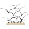 imageDeco 79 Metal Bird Decorative Sculpture Home Decor Statue Accent Figurine 19quot x 4quot x 14quot Black19L x 4W