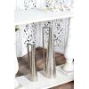imageDeco 79 Metal Decorative Vase Centerpiece Vases with Handles Set of 2 Flower Vases for Home Decoration 17quot 22quotH SilverSilver