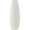 imageDeco 79 Polystone Decorative Vase Leaf Centerpiece Vase Flower Vase for Home Decoration 10quot x 6quot x 18quot WhiteWhite