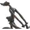 imageDeco 79 Polystone People Decorative Sculpture Home Decor Statue with Bike Accent Figurine 21quot x 3quot x 13quot Brass