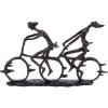 imageDeco 79 Polystone People Decorative Sculpture Home Decor Statue with Bike Accent Figurine 21quot x 3quot x 13quot Brass