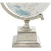 imageDeco 79 Aluminum Metal EducationalGeographic Earth Globe Decorative World Globe Desk Globe 8quot x 8quot x 13quot Blue