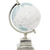 imageDeco 79 Aluminum Metal EducationalGeographic Earth Globe Decorative World Globe Desk Globe 8quot x 8quot x 13quot Blue