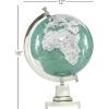 imageDeco 79 Aluminum Metal EducationalGeographic Earth Globe Desk Globe 12quot x 12quot x 18quot Teal