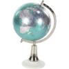 imageDeco 79 Plastic Globe 8quot x 8quot x 15quot WhiteSilverCyanWhite