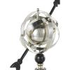 imageDeco 79 Stainless Steel Metal Armillary Globe with Black Round Base 12quot x 8quot x 17quot BlackBlack