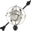 imageDeco 79 Stainless Steel Metal Armillary Globe with Black Round Base 12quot x 8quot x 17quot BlackBlack