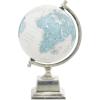 imageDeco 79 Aluminum Metal EducationalGeographic Earth Globe Decorative World Globe Desk Globe 8quot x 8quot x 13quot Blue