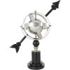 imageDeco 79 Stainless Steel Metal Armillary Globe with Black Round Base 12quot x 8quot x 17quot BlackBlack