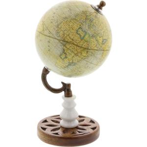 imageDeco 79 Plastic Globe 8quot x 8quot x 15quot WhiteYellowBrownWhite