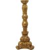 imageDeco 79 Polystone Tall Standing Candle Holder 10quot x 11quot x 29quot Brass