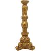 imageDeco 79 Polystone Tall Standing Candle Holder 10quot x 11quot x 29quot Brass