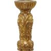 imageDeco 79 Polystone Tall Standing Candle Holder 10quot x 11quot x 29quot Brass