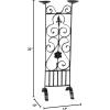 imageDeco 79 Traditional Metal Scrollwork Double Candle Holder 10quot W x 32quot H Black