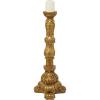 imageDeco 79 Polystone Tall Standing Candle Holder 10quot x 11quot x 29quot Brass