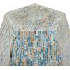 imageDeco 79 Mother of Pearl Shell Handmade Side End Accent Table End Table Side Table 16quot x 16quot x 19quot Multi ColoredMulti Colored