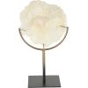 imageDeco 79 Polystone Coral Decorative Sculpture Textured Home Decor Statue with Bronze Stand Accent Figurine 7quot x 5quot x 12quot Light BlueLight Blue