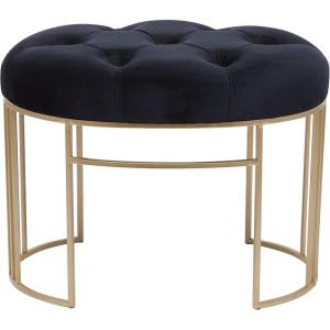 imageDeco 79 Glam Metal Bench CONVENIENTLY SIZED GreyBlack