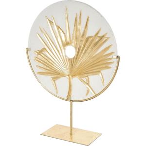 imageDeco 79 Polystone Coral Decorative Sculpture Textured Home Decor Statue with Bronze Stand Accent Figurine 7quot x 5quot x 12quot Light BlueGold