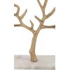 imageCosmoLiving by Cosmopolitan Marble Tree Jewelry Stand with Rectangular Base 12quot x 3quot x 10quot GoldGold