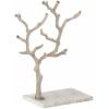 imageCosmoLiving by Cosmopolitan Marble Tree Jewelry Stand with Rectangular Base 12quot x 3quot x 10quot GoldSilver