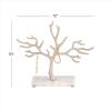 imageCosmoLiving by Cosmopolitan Marble Tree Jewelry Stand with Rectangular Base 12quot x 3quot x 10quot GoldSilver