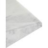 imageDeco 79 Marble Geometric Living Room Decor Tray Square Ottoman Tray Serving Tray 8quot x 8quot x 2quot WhiteWhite