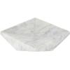 imageDeco 79 Marble Geometric Living Room Decor Tray Square Ottoman Tray Serving Tray 8quot x 8quot x 2quot WhiteWhite