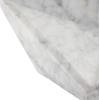 imageDeco 79 Marble Geometric Living Room Decor Tray Square Ottoman Tray Serving Tray 8quot x 8quot x 2quot WhiteWhite