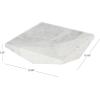 imageDeco 79 Marble Geometric Living Room Decor Tray Square Ottoman Tray Serving Tray 8quot x 8quot x 2quot WhiteWhite