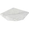 imageDeco 79 Marble Geometric Living Room Decor Tray Square Ottoman Tray Serving Tray 8quot x 8quot x 2quot WhiteWhite