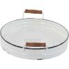 imageDeco 79 Metal Tray with Wood Handles Set of 2 21quot 18quotW White
