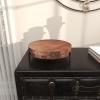 imageDeco 79 Wood Living Room Decor Tray Ottoman Tray with Black Metal Legs Serving Tray 12quot x 12quot x 4quot BrownBrown