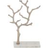 imageCosmoLiving by Cosmopolitan Marble Tree Jewelry Stand with Rectangular Base 12quot x 3quot x 10quot GoldSilver