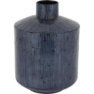 imageCosmoLiving by Cosmopolitan Mother of Pearl Shell Handmade Decorative Vase Centerpiece Vase Flower Vase for Home Decoration 9quot x 9quot x 12quot Blue9 x 9 x 12