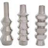 imageDeco 79 Ceramic Abstract Decorative Vase Bubble Inspired Centerpiece Vases with Varying Shapes Set of 3 Flower Vases for Home Decoration 3quot W 11quot H SilverSilver