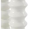 imageDeco 79 Ceramic Abstract Decorative Vase Bubble Inspired Centerpiece Vases with Varying Shapes Set of 3 Flower Vases for Home Decoration 3quot W 11quot H SilverWhite