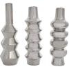 imageDeco 79 Ceramic Abstract Decorative Vase Bubble Inspired Centerpiece Vases with Varying Shapes Set of 3 Flower Vases for Home Decoration 3quot W 11quot H SilverSilver