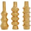 imageDeco 79 Ceramic Abstract Decorative Vase Bubble Inspired Centerpiece Vases with Varying Shapes Set of 3 Flower Vases for Home Decoration 3quot W 11quot H SilverGold