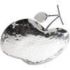 imageDeco 79 Metal Fruit Apple Tray Set of 3 9quot 11quot 13quotW SilverSilver