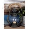 imageDeco 79 93996 Metal Glass Jute Lantern 8quotW9quotH
